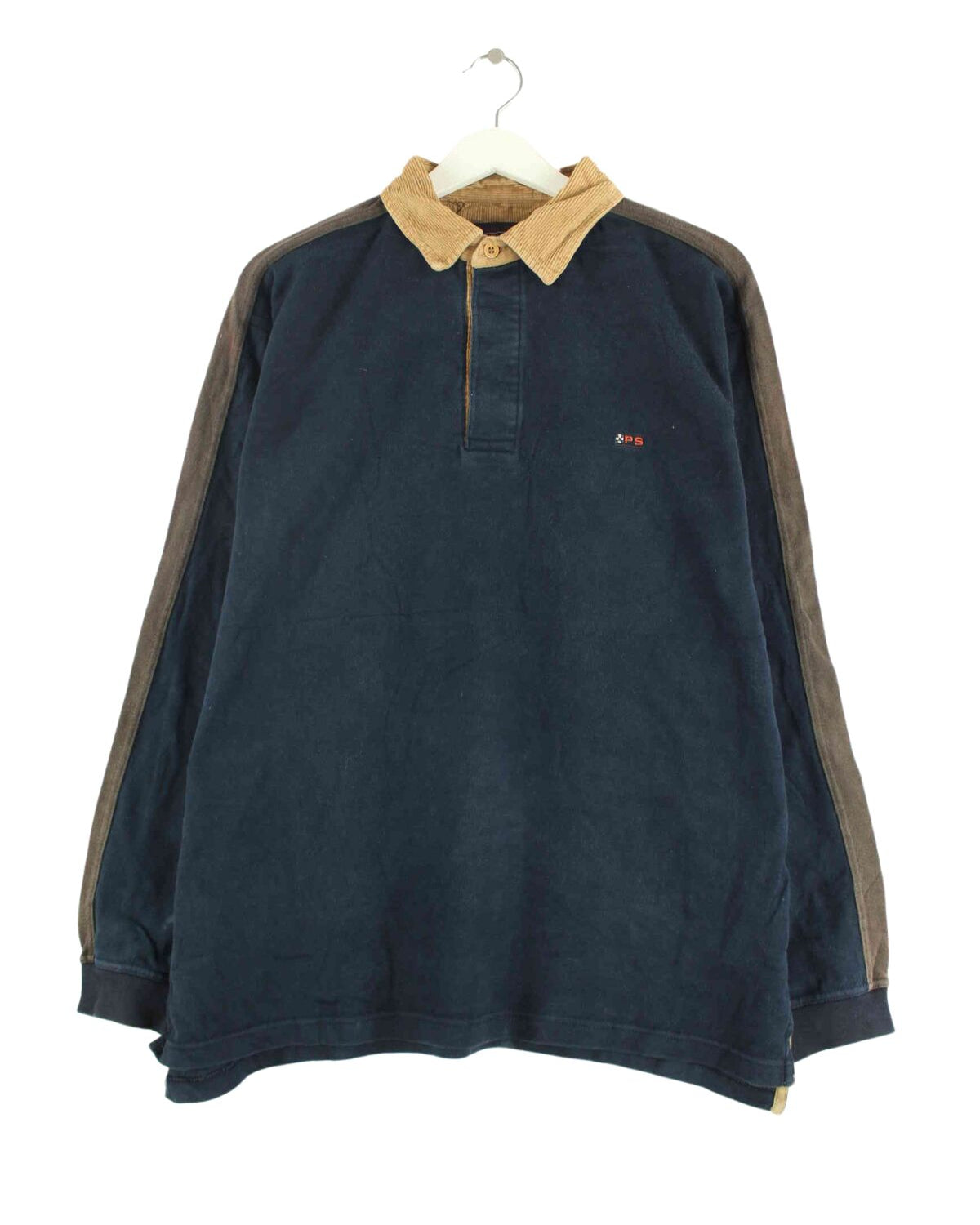 Vintage Polo Sweater Blau L (front image)