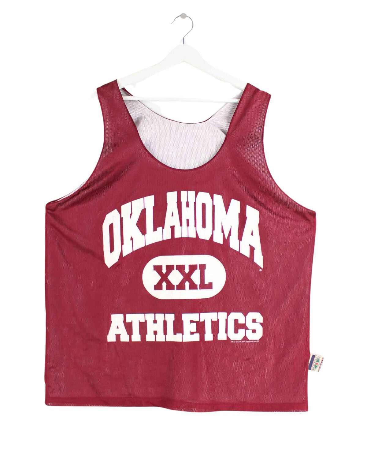 Red Oak 90s Oklahoma Print Jersey Rot XL (front image)