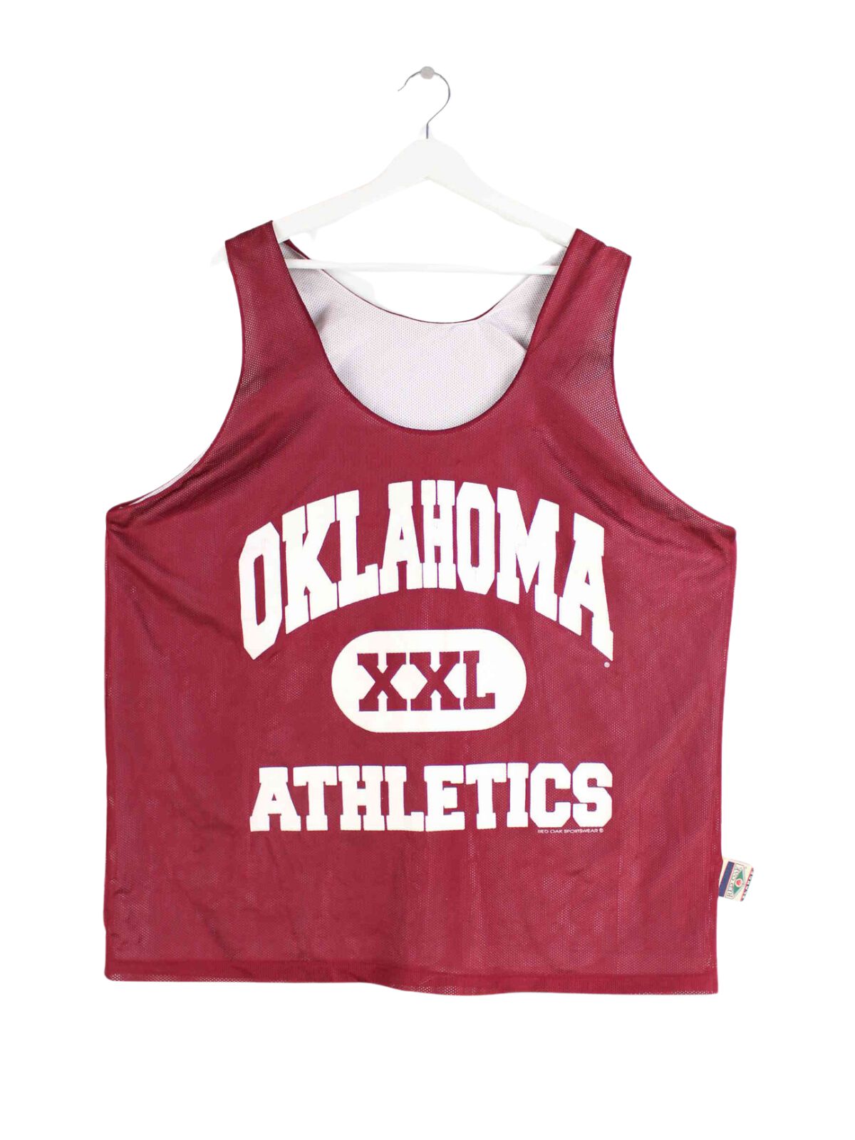 Red Oak 90s Oklahoma Print Jersey Rot XL (front image)