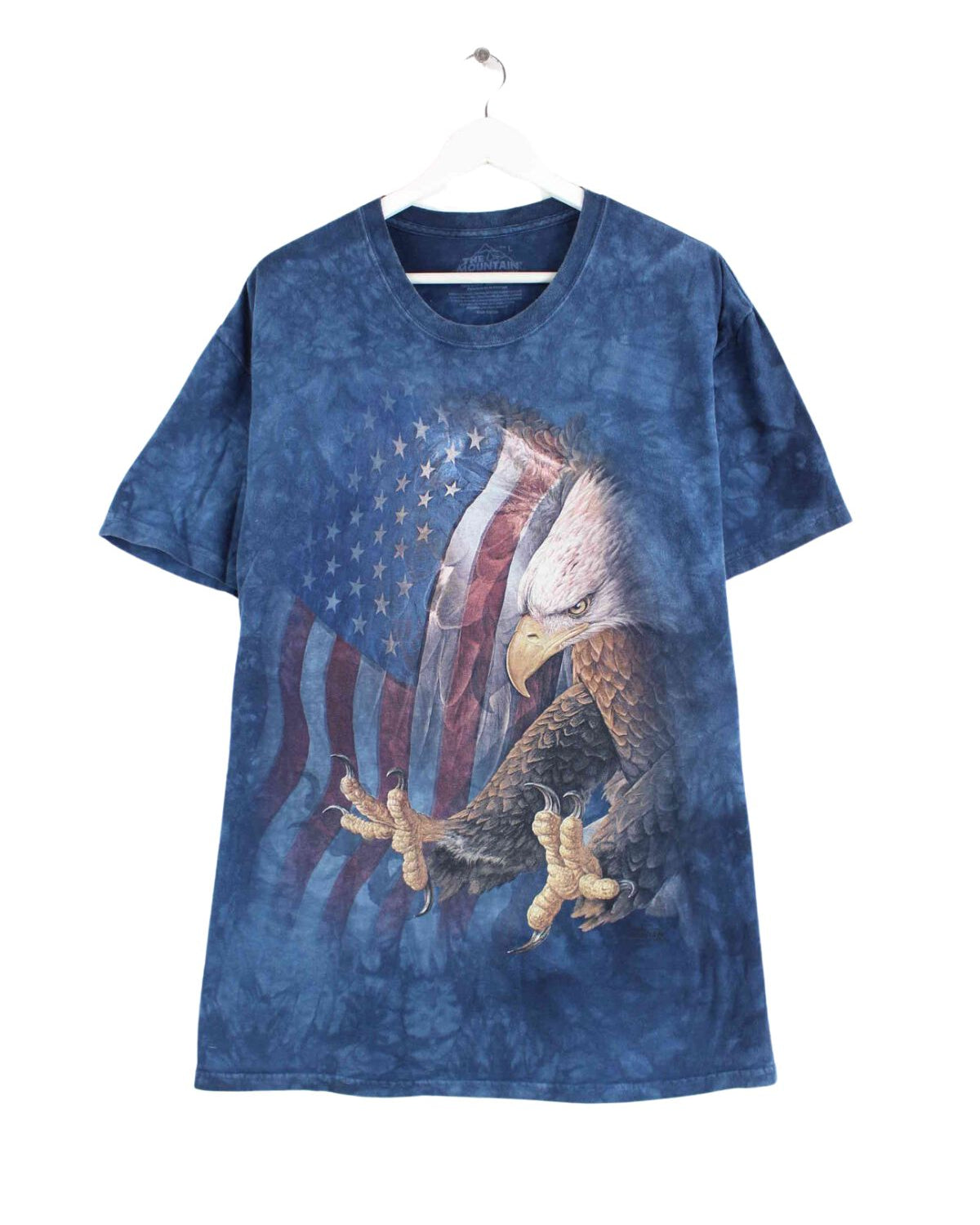 The Mountain USA Print T-Shirt Blau L (front image)