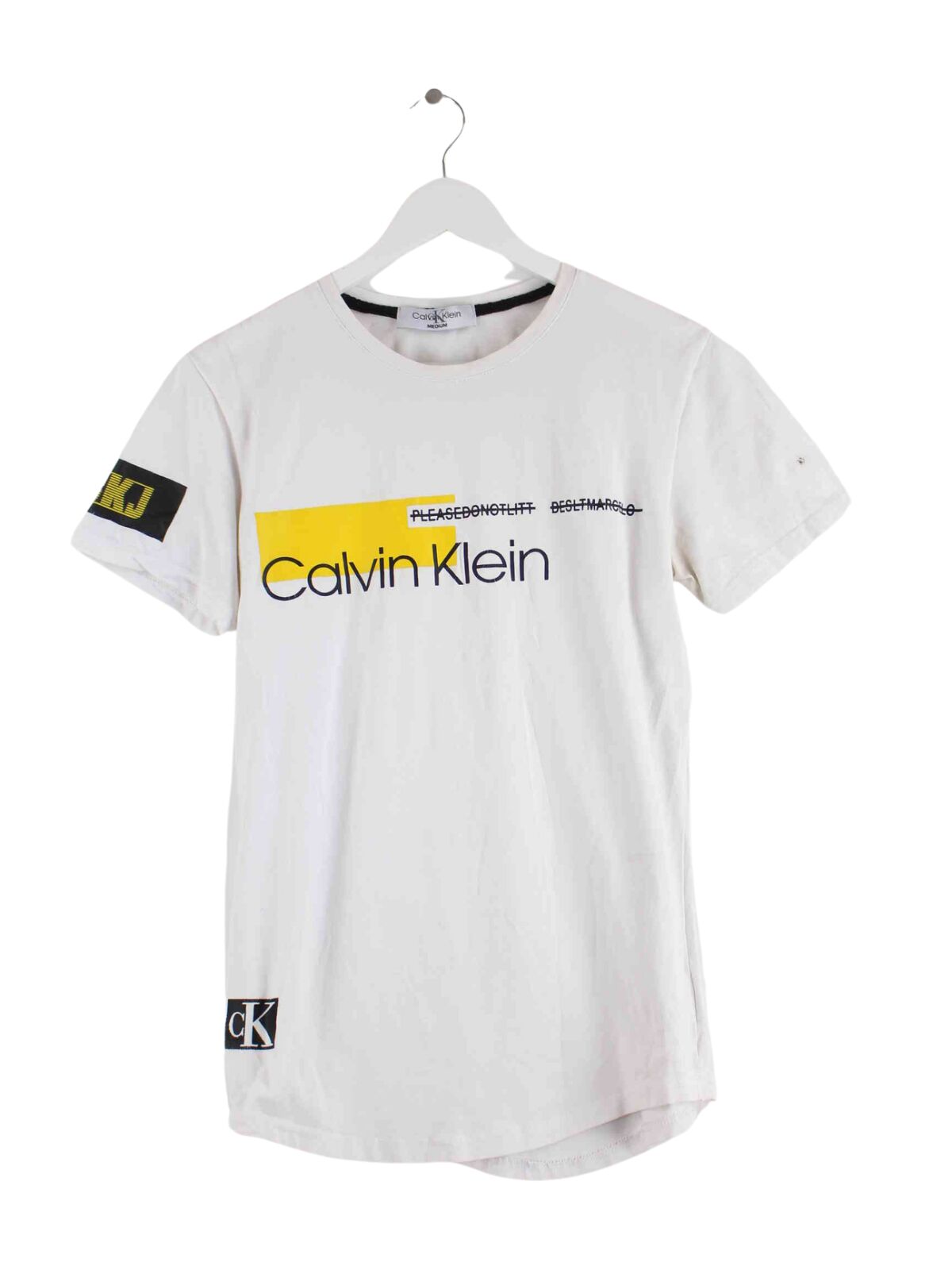 Calvin Klein Print T-Shirt Weiß M (front image)