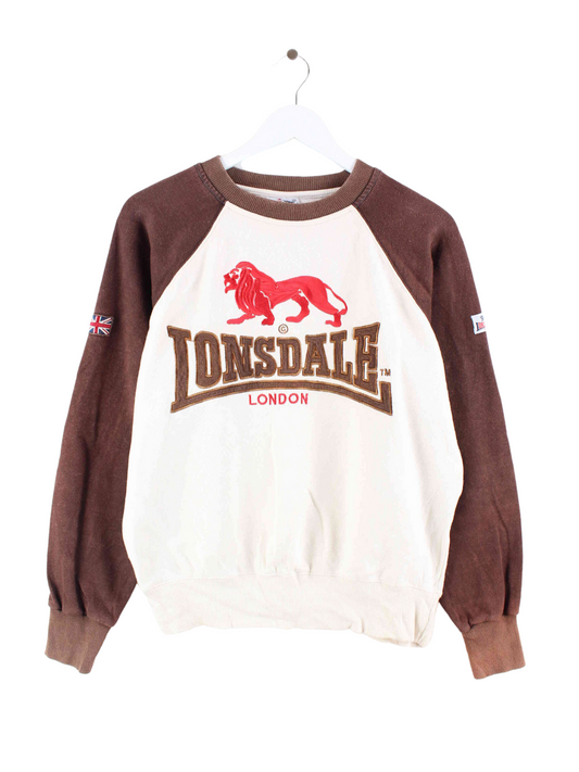 Lonsdale Embroidered Logo Sweater Beige S