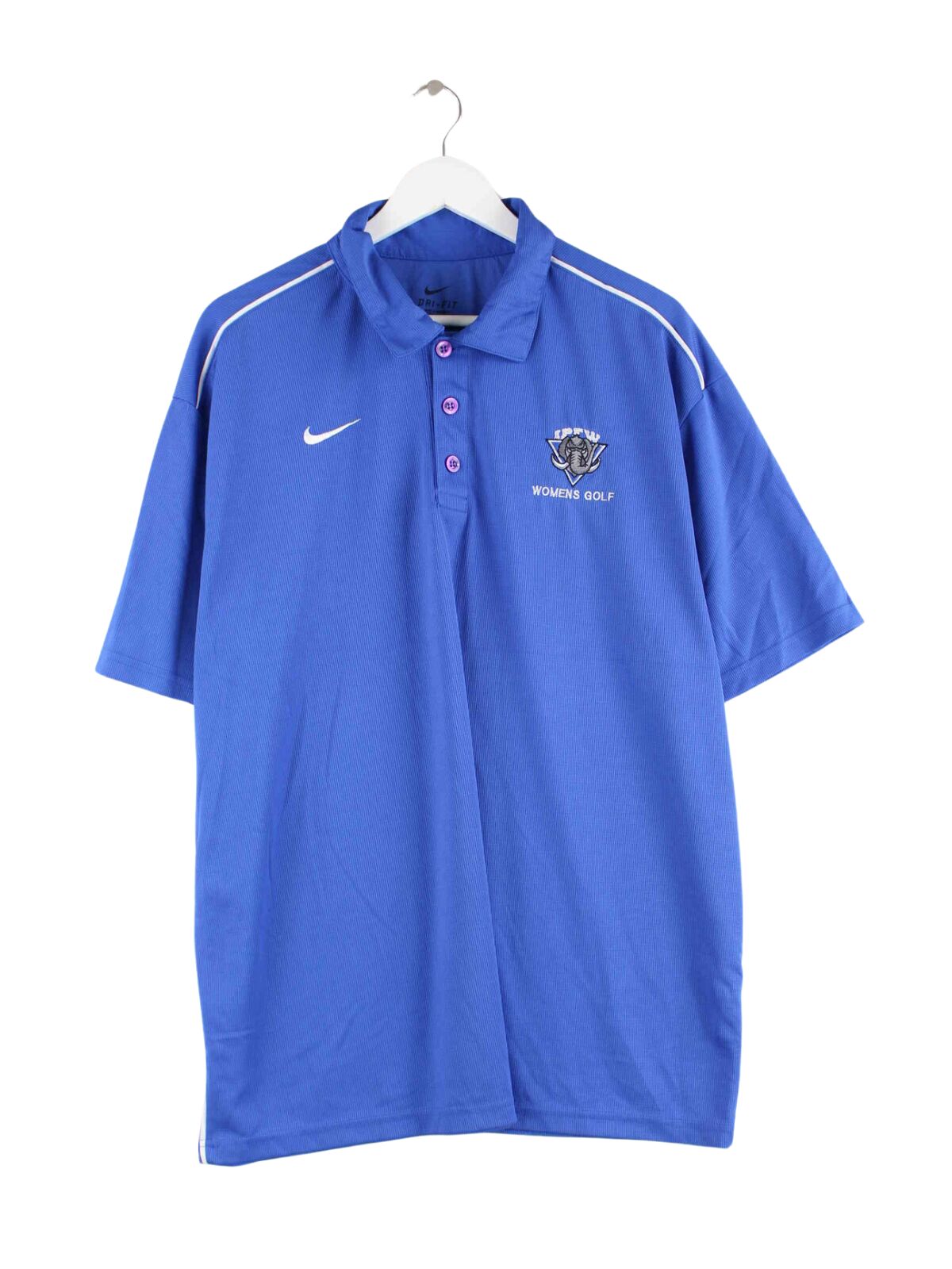Nike Damen Embroidered Womens Golf Jersey Blau XL (front image)