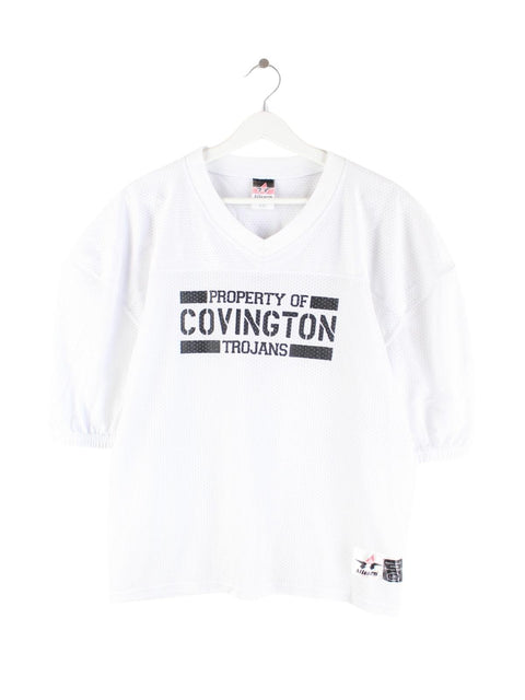 Vintage Covington Trojans Jersey Weiß L