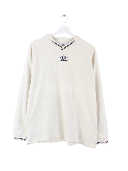 Umbro Embroidered Sweater Weiß L