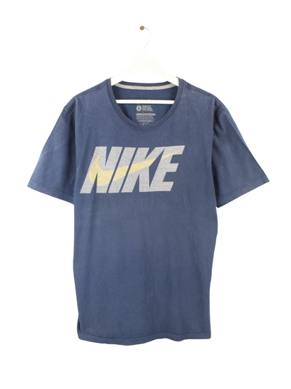 Nike Print T-Shirt Blue L