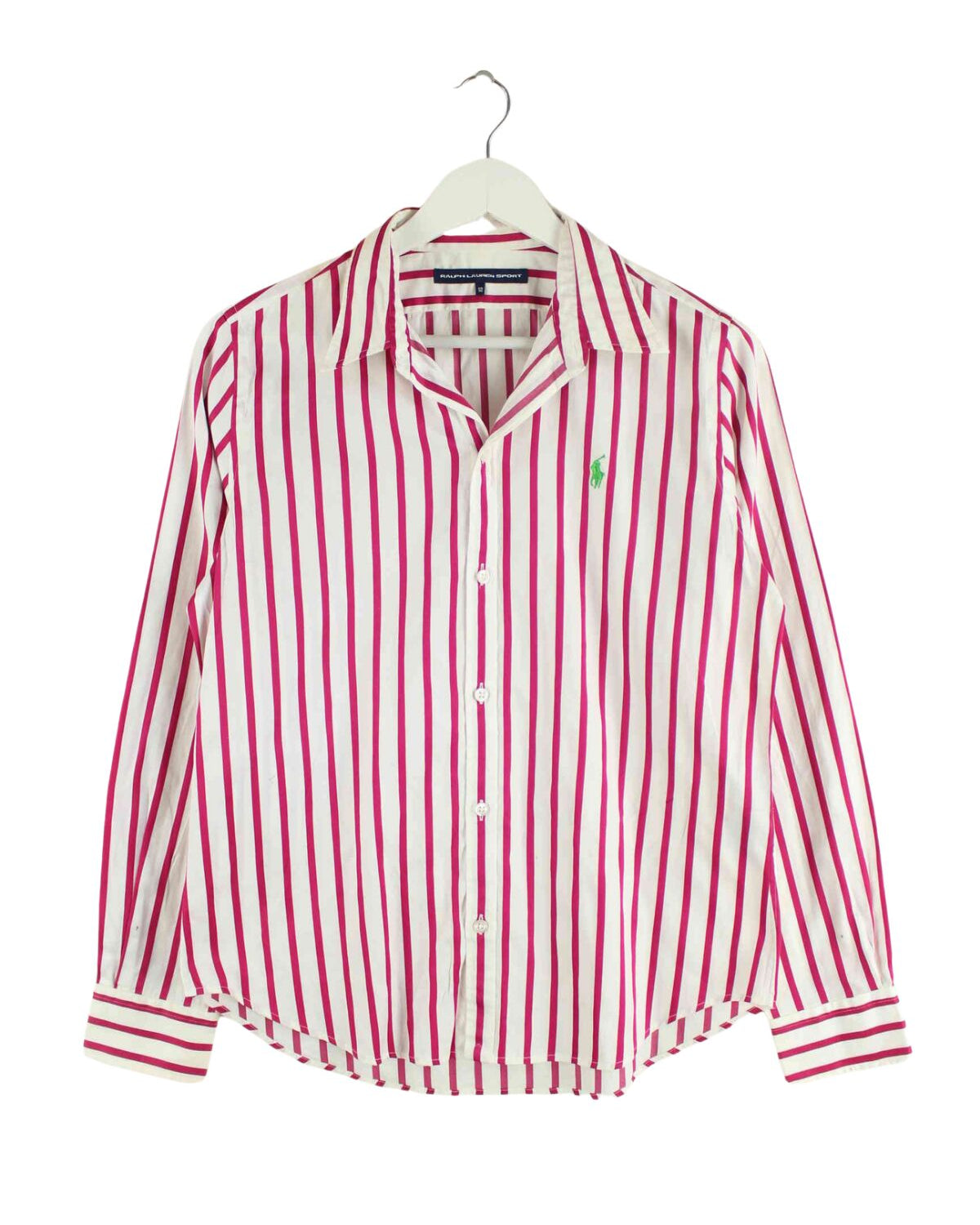 Ralph Lauren Damen Sport Striped Hemd Pink L (front image)