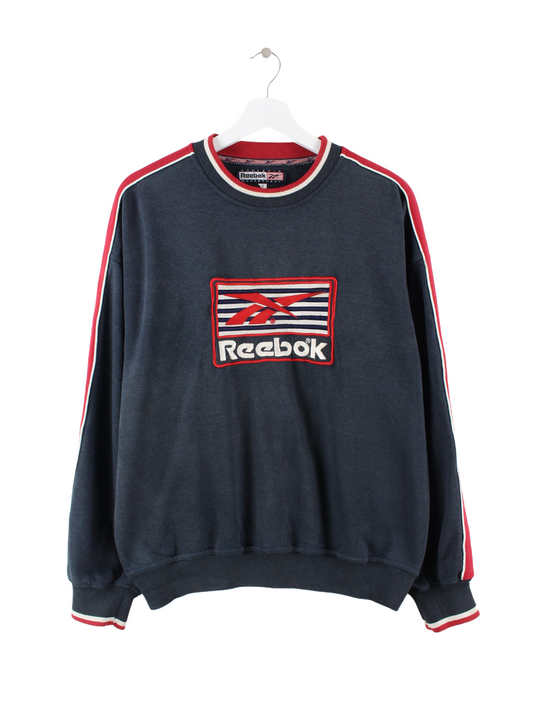 Reebok 90s Embroidered Sweater Schwarz S