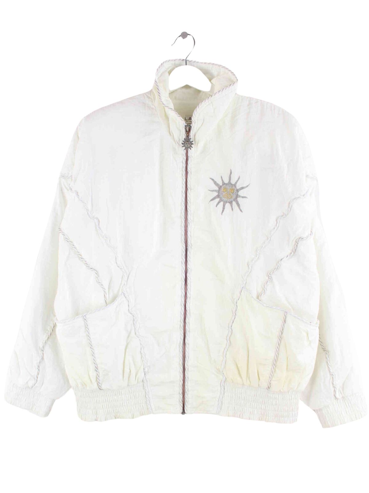 Vintage 80s Sun Jacke Beige M (front image)