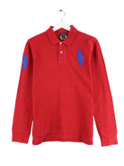 Ralph Lauren Damen Embroidered Langarm Polo Rot S (front image)