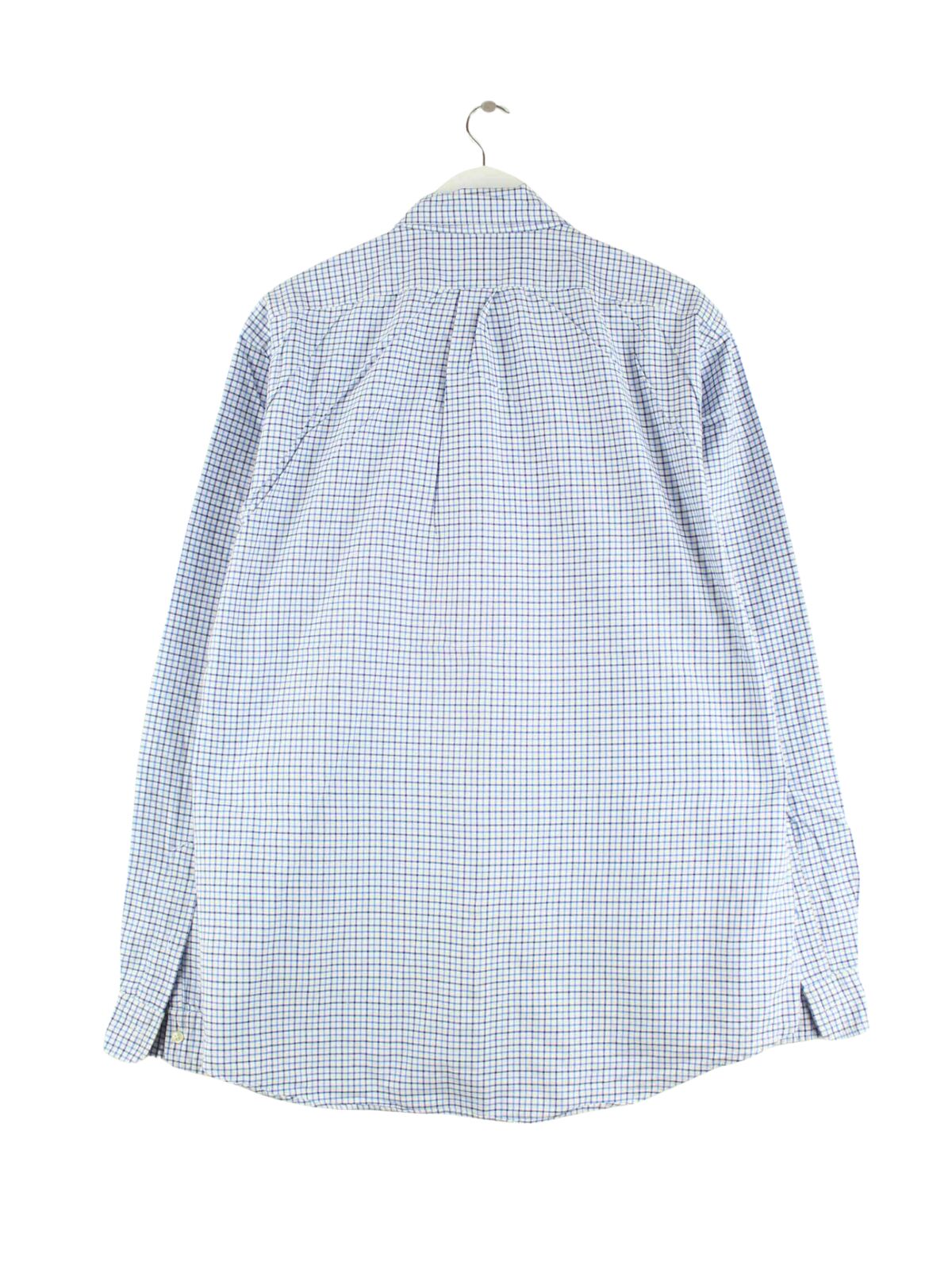 Ralph Lauren Classic Fit Checked Hemd Blau XL (back image)