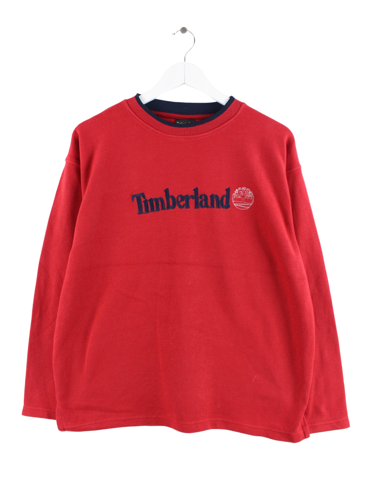 Red timberland sweater hotsell