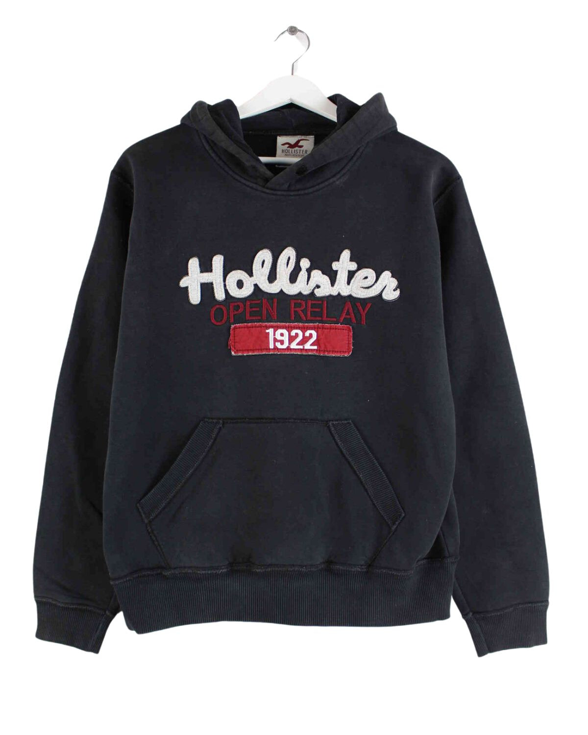 Hollister Embroidered Hoodie Schwarz M (front image)