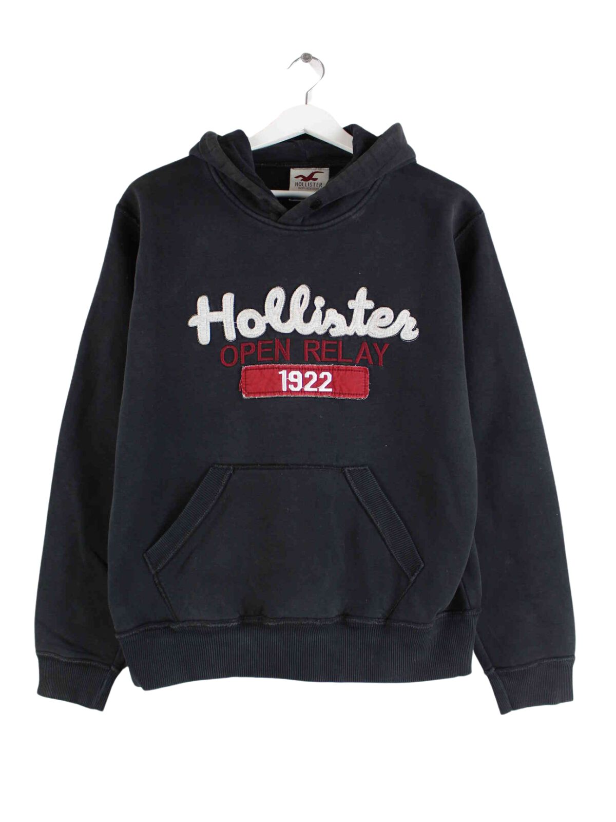 Hollister Embroidered Hoodie Schwarz M (front image)