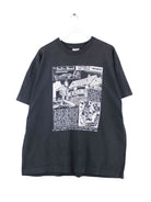 Screen Stars 90s Vintage Chiswick Print Single Stitch T-Shirt Schwarz XL (front image)