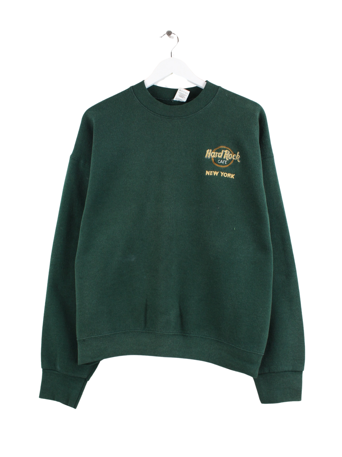 Fruit of the Loom 90s Hard Rock Cafe New York Sweater Green L Peeces