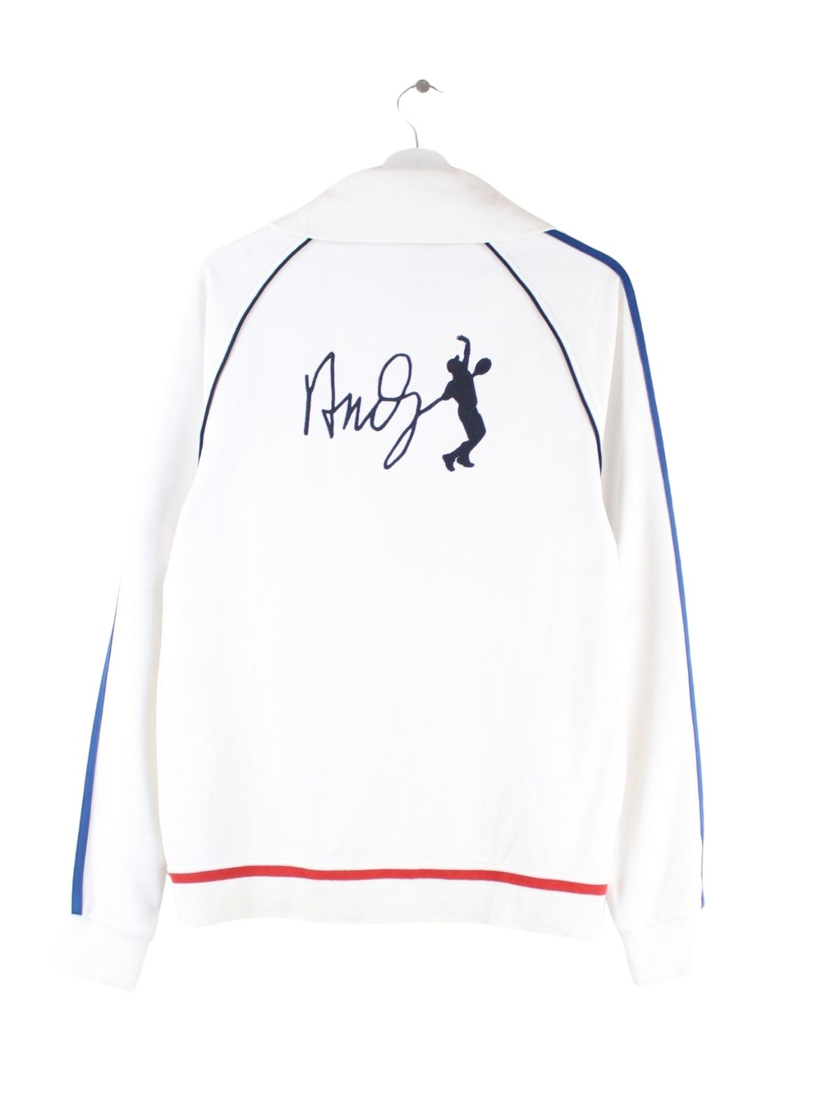 【LACOSTE SPORTS】 GAME WEAR RODDICK Lacoste x Andy Roddick Trainingsjacke Weiß M – Peeces