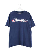 Champion Logo Print T-Shirt Blau XL (front image)