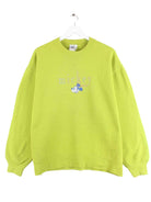 Disney 90s Vintage Mickey Mouse Embroidered Sweater Grün L (front image)