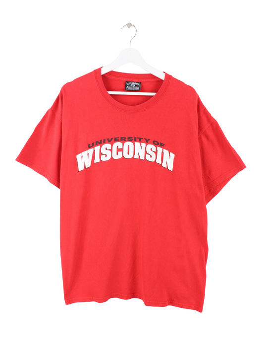 Steve & Barry's Wisconsin T-Shirt Rot XL