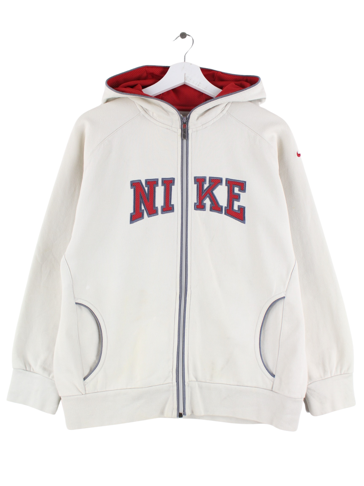 Nike spell out zip up hoodie hotsell