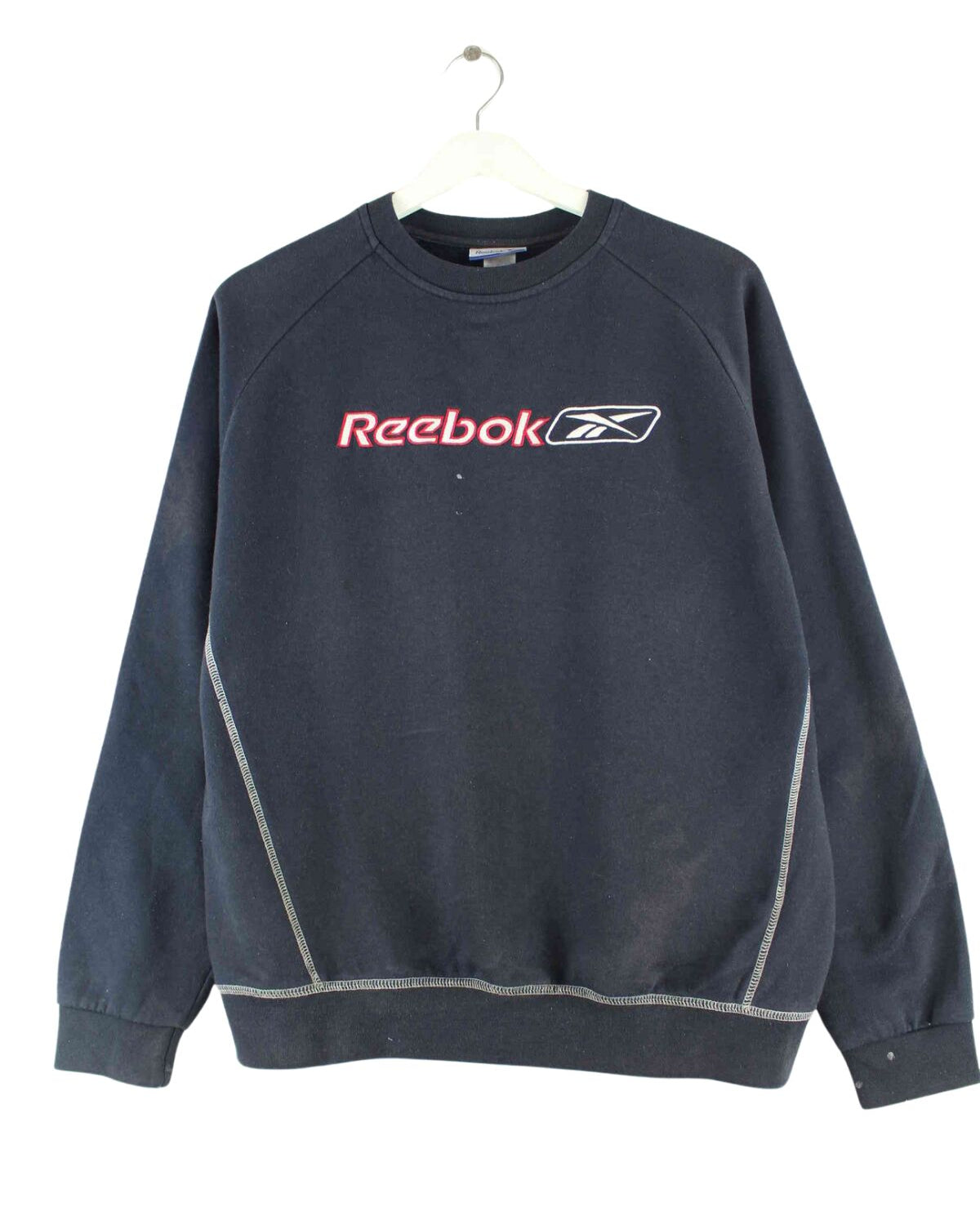 Reebok y2k Embroidered Logo Sweater Blau S (front image)