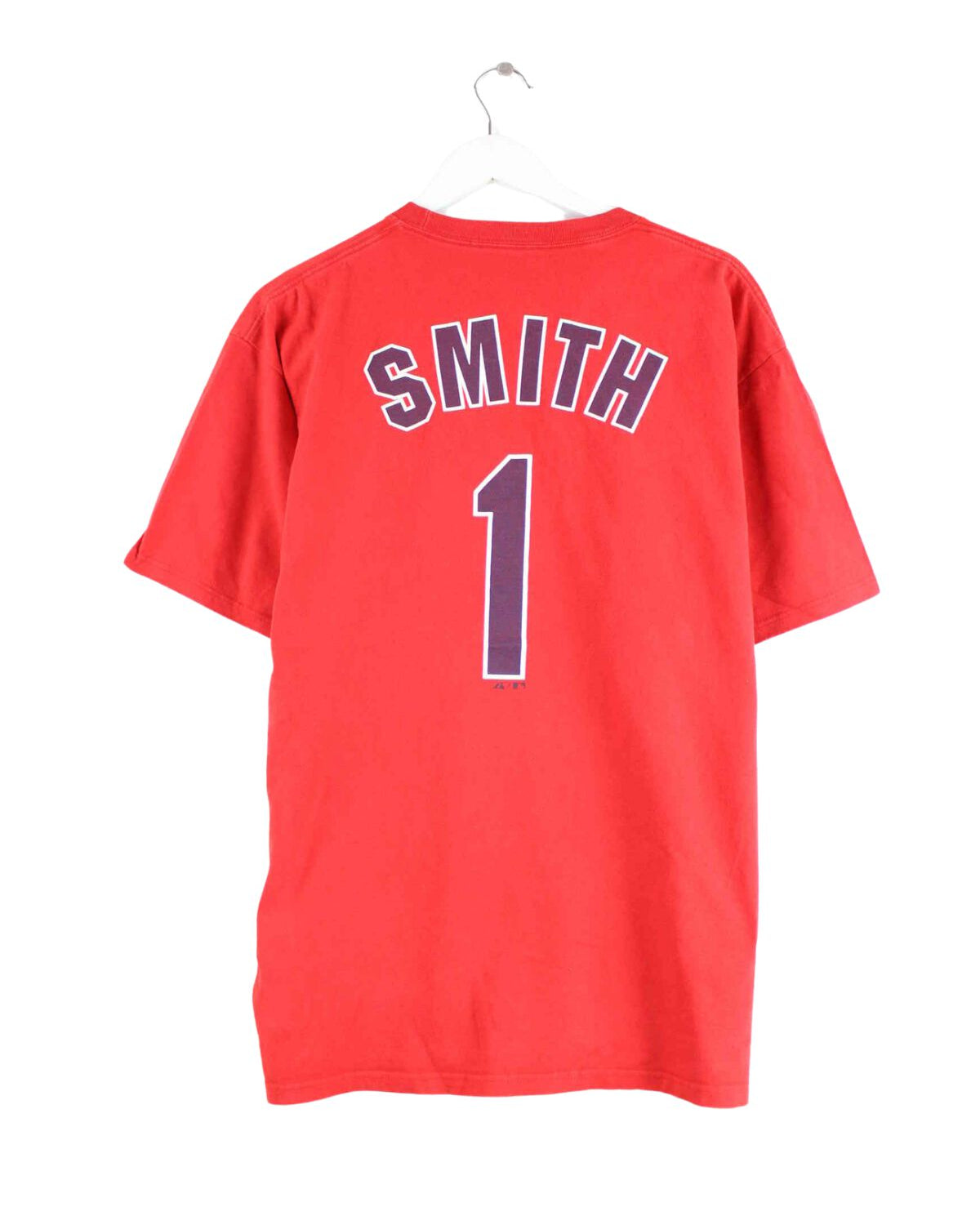 Majestic Cardinals Smith #1 Print T-Shirt Rot L (back image)