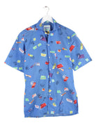 Vintage 90s Hawaii Hemd Blau S (front image)