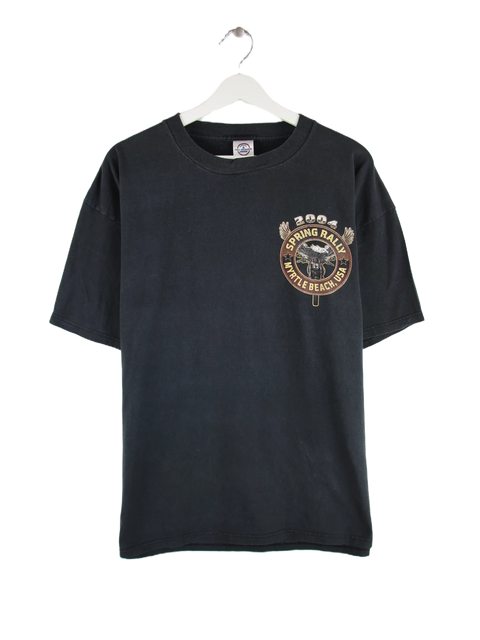 Delta 2004 Vintage Spring Rally Myrtle Beach Print T-Shirt Schwarz XL