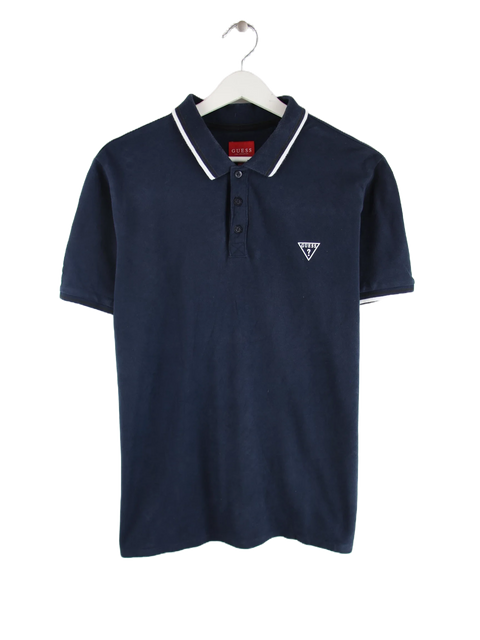 Guess Stripe Polo Blau M