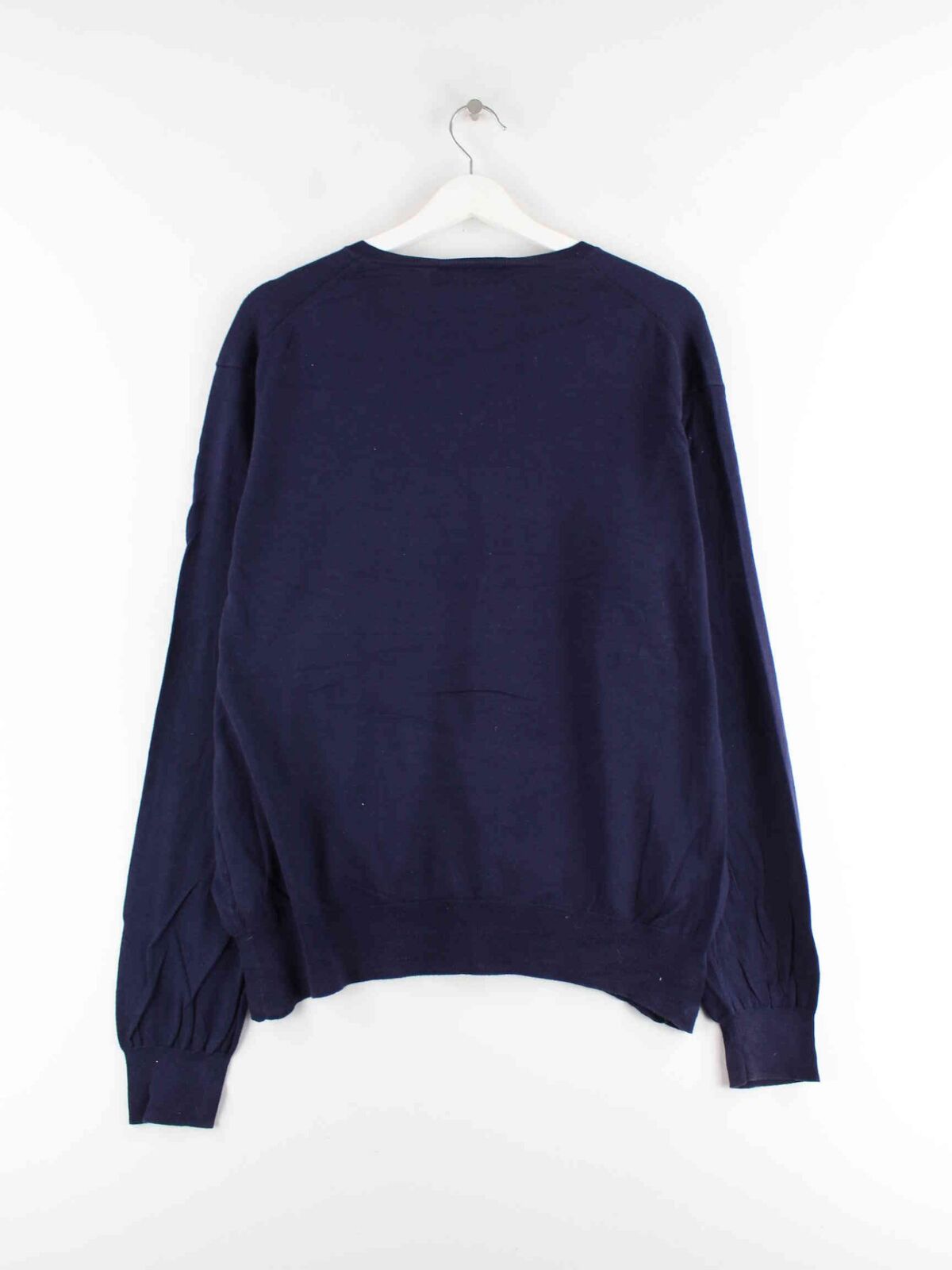 Ralph Lauren 90s Vintage V-Neck Pullover Blau XL (back image)