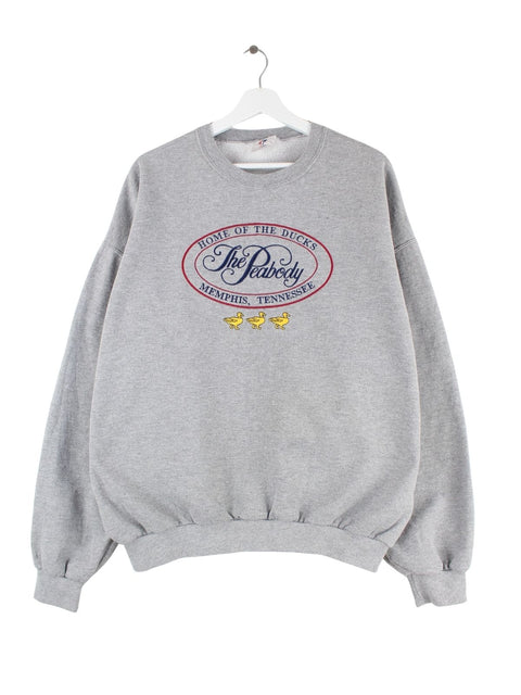Jerzees 90s Vintage The Peaboy Embroidered Sweater Grau XL