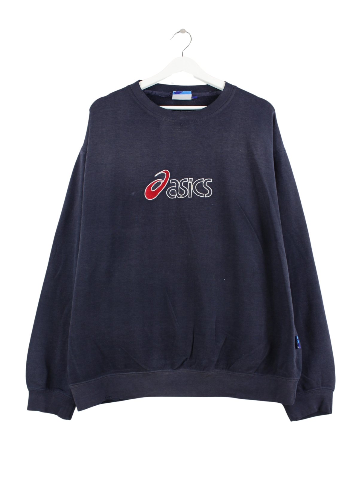 Asics 90s Vintage Embroidered Sweater Blau L