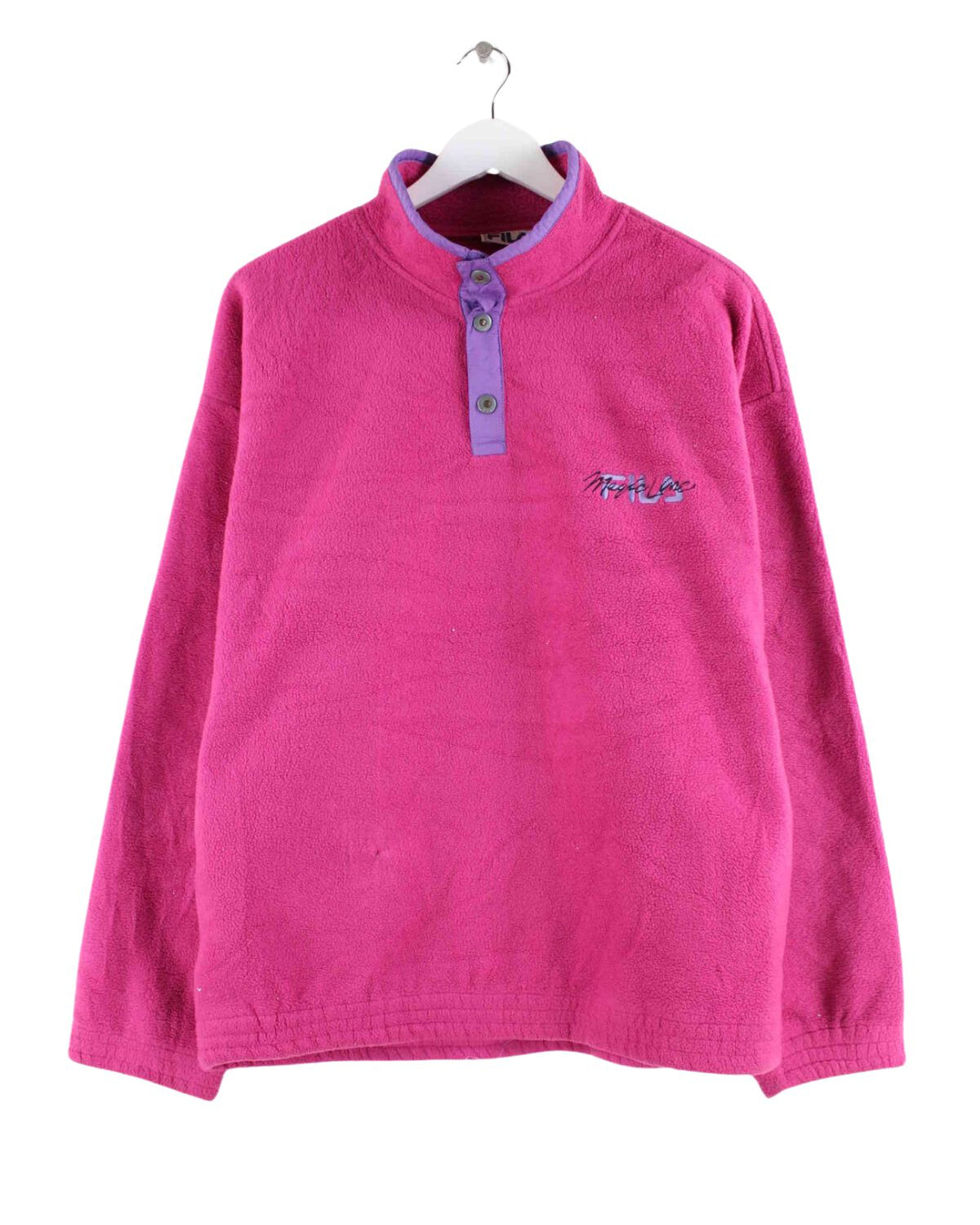 Fila 90s Vintage Magic Line Fleece Sweater Pink L (front image)