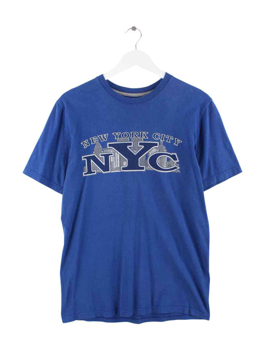 Vintage Print T-Shirt Blau M