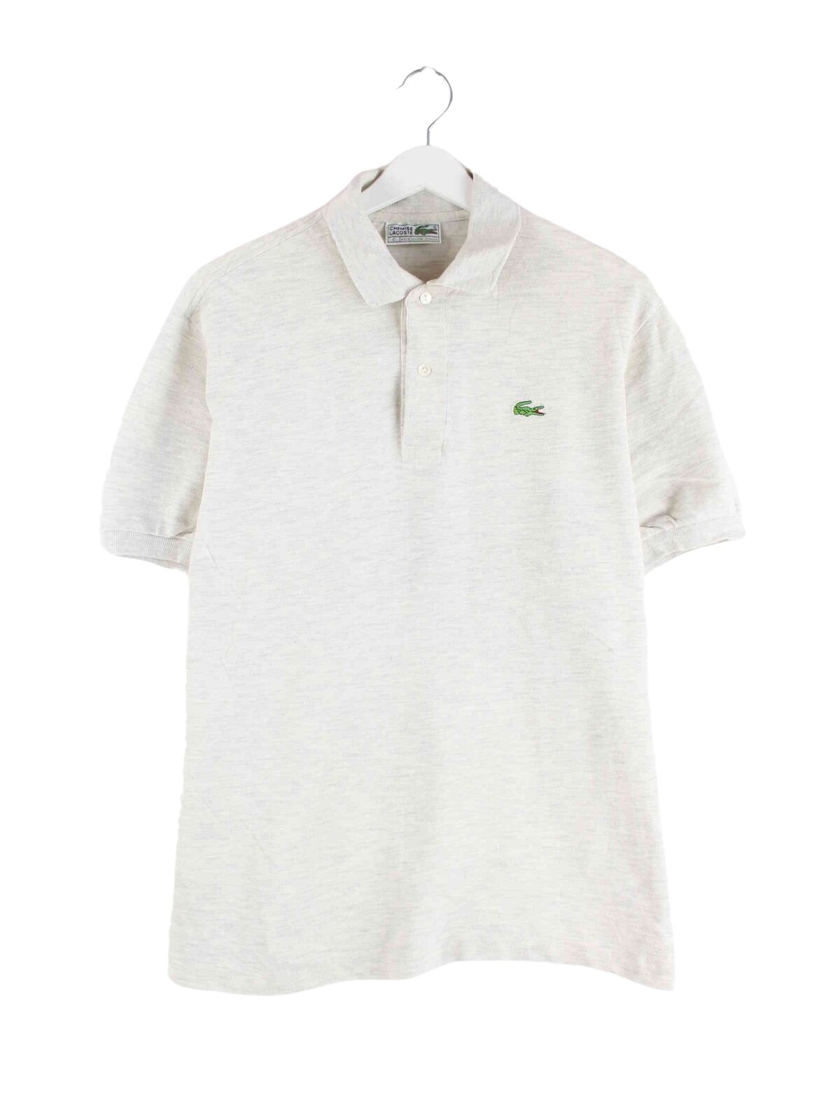 Lacoste 90s Vintage Basic Polo Weiß M (front image)