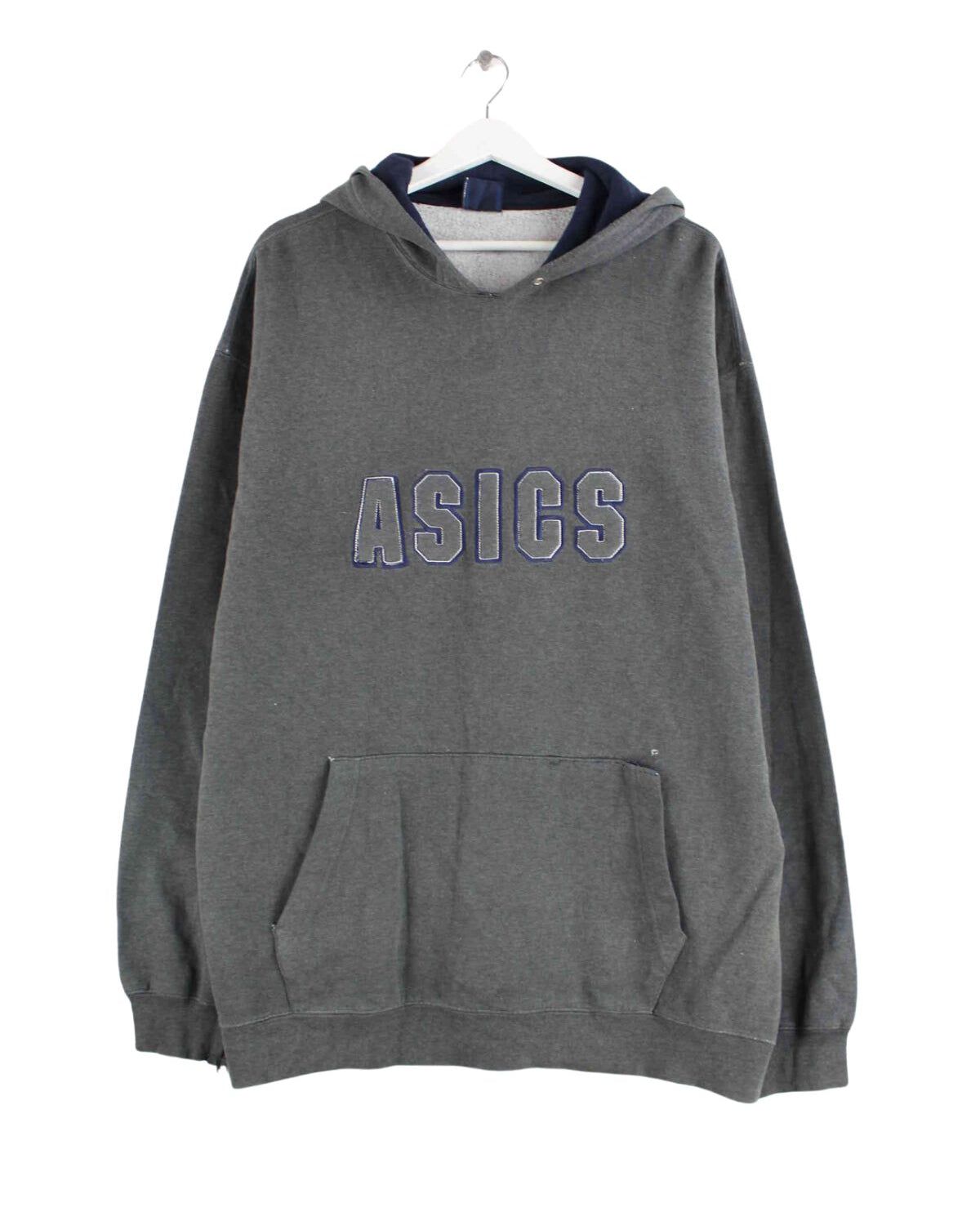 Asics y2k Embroidered Hoodie Grau 3XL (front image)