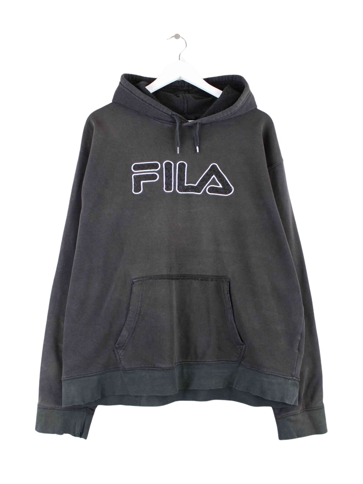 Fila Embroidered Logo Hoodie Schwarz XXL (front image)