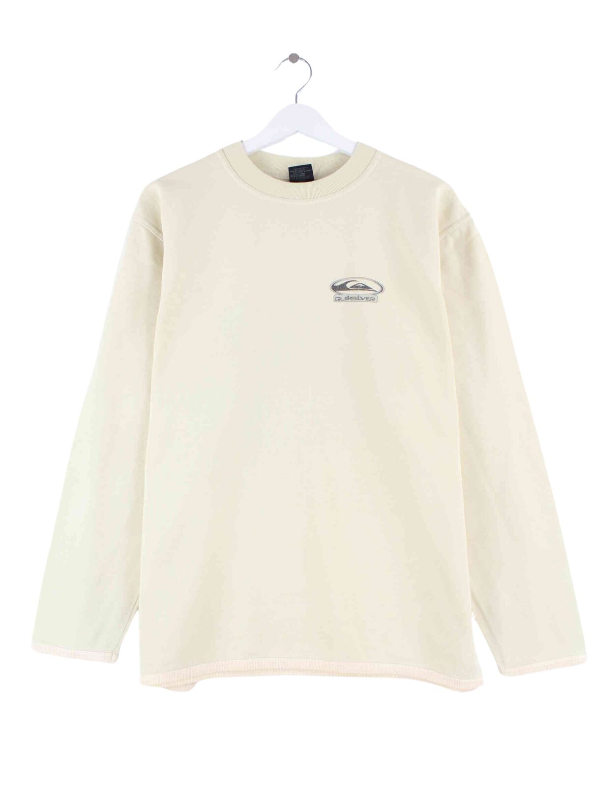 Quiksilver 90s Vintage Print Sweatshirt Beige M (front image)