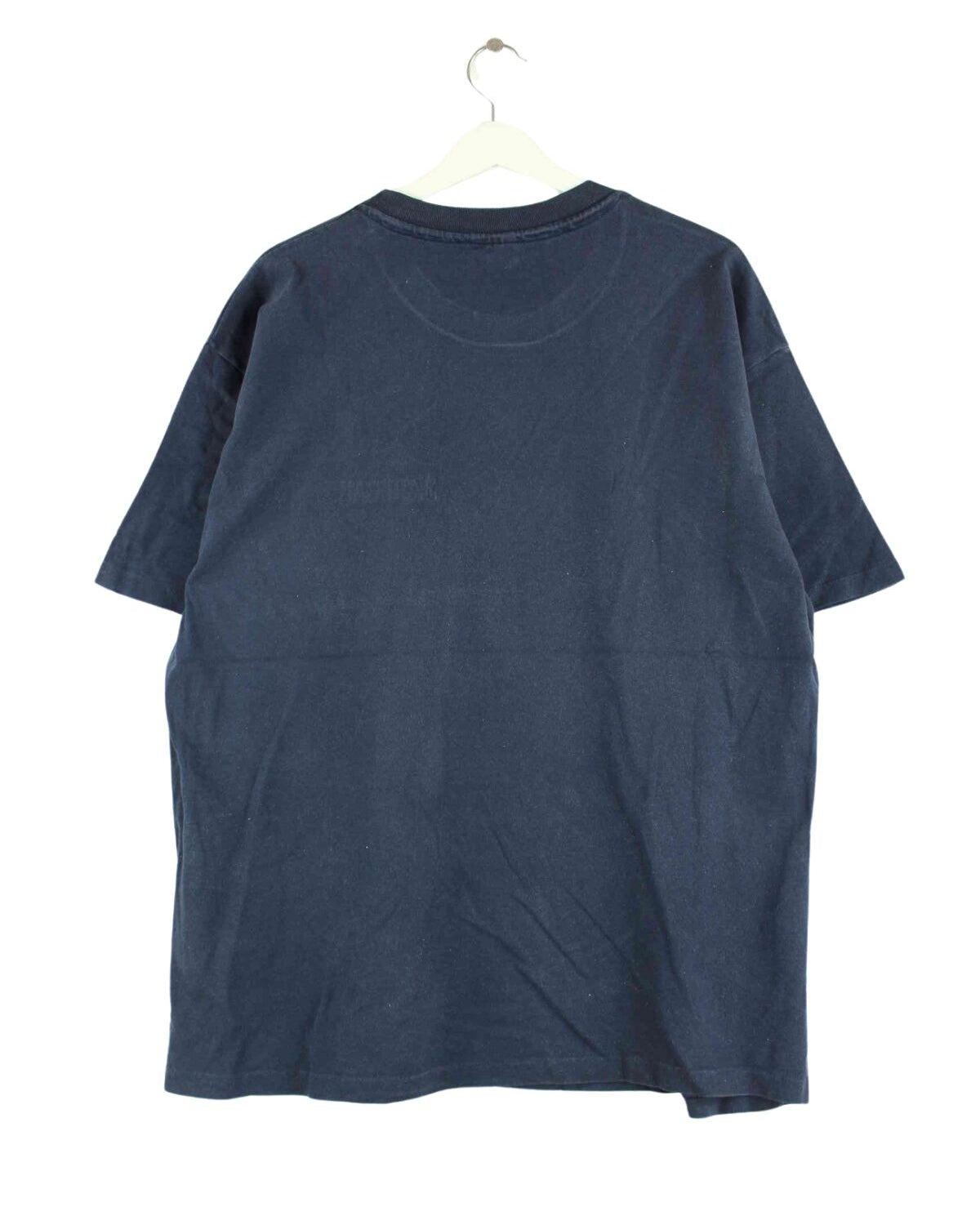 Champion Michigan Embrodiered Single Stitched T-Shirt Blau XL (back image)