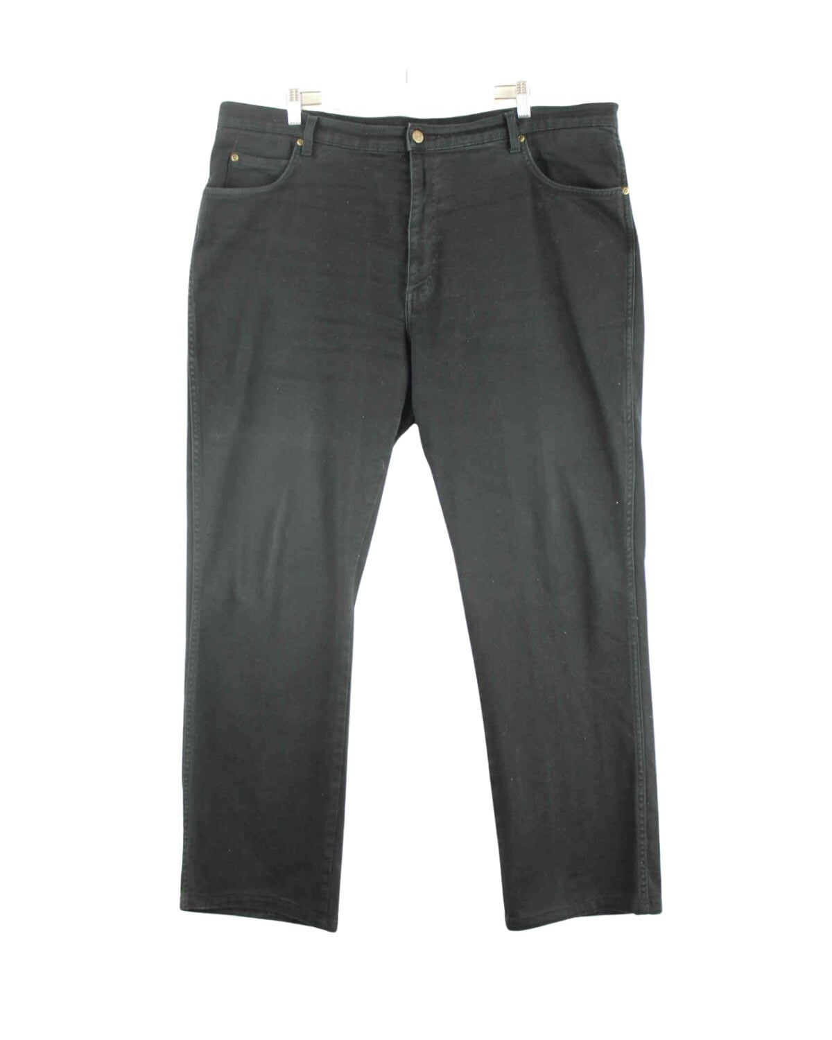 Wrangler Regular Fit Jeans Schwarz W42 L32 (front image)