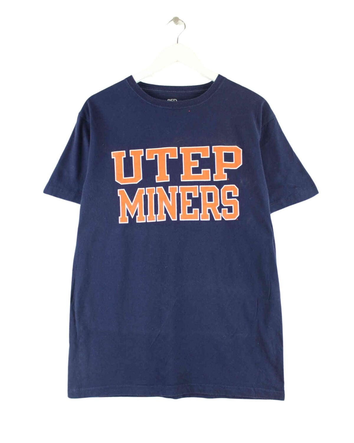 Vintage Utep Miners Print T-Shirt Blau M (front image)