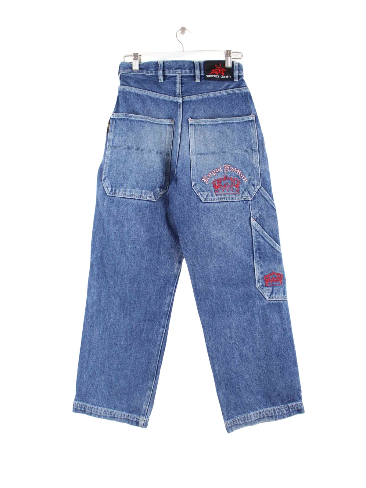 Sancezz y2k Embroidered Carpenter Jeans Blau W L (back image)