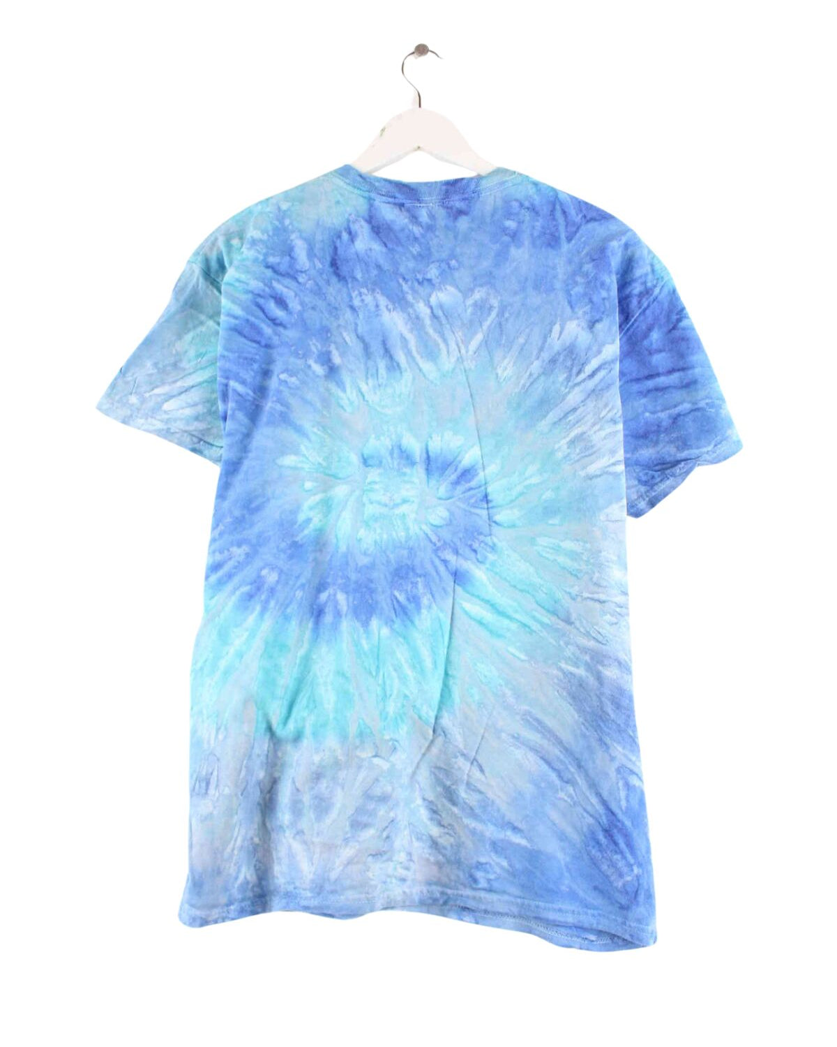 Vintage y2k Tie Dye Print T-Shirt Blau L (back image)