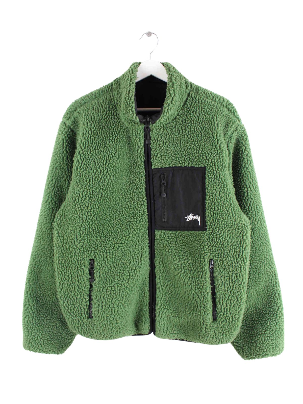 Stussy 8 Ball Reversible Fleece Jacket Multicolor M – Peeces