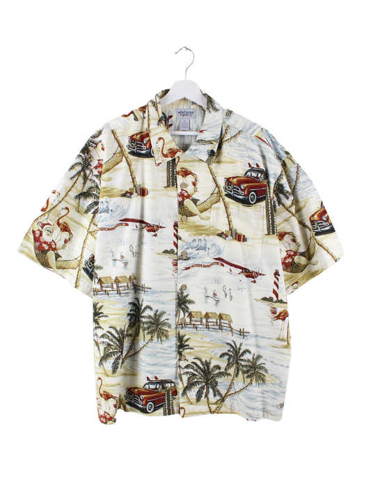 Vintage Hawaii Hemd Mehrfarbig XL