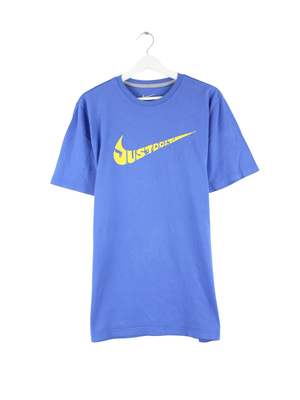 blue just do it nike shirt
