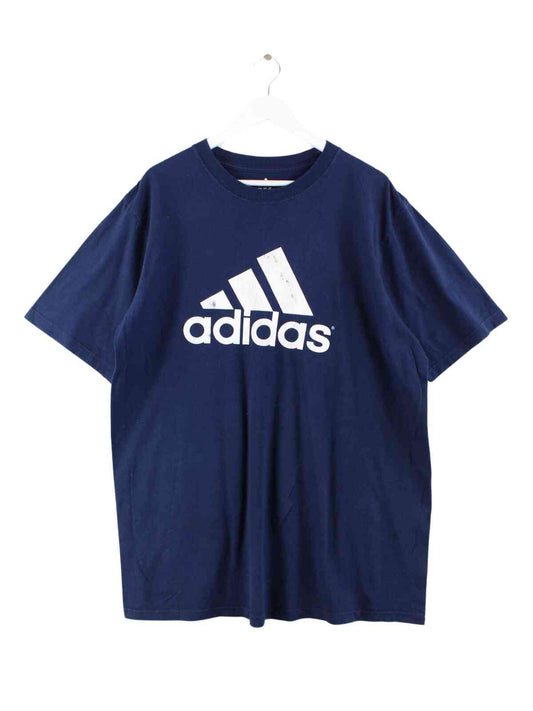 Adidas Print T-Shirt Blau XXL