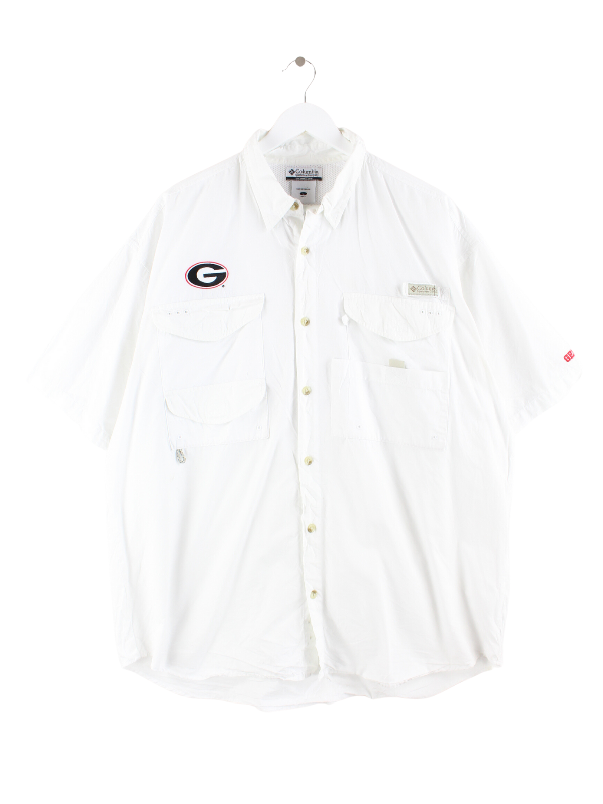 Columbia Georgia Bulldogs Shirt White L Peeces