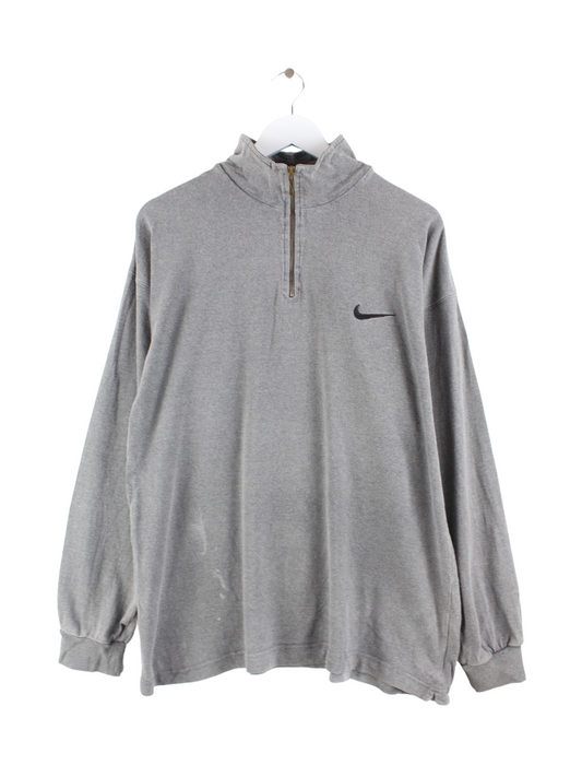 Nike 90s Half Zip Sweater Grau L